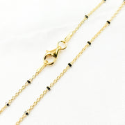 Gold Plated 925 Sterling Silver Satellite Cube Chain